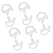 Molde de oído para radio de dos vías M, silicona, 5 pares, transparente