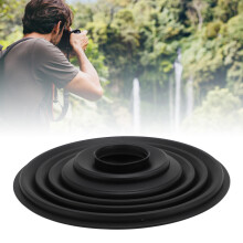 Pare-soleil en silicone 50 mm/2,0 po Ø intérieur pour appareil photo réflex 50-70 mm