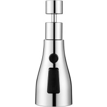 Kitchen Sink Faucet Aerator for Universal Fit, 3-Speed Adjustable with 360 Rotating Pull-Out Spray Head