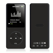 Portable MP3/MP4 Player 64GB Storage with FM Radio Video Playback for Sports Travel