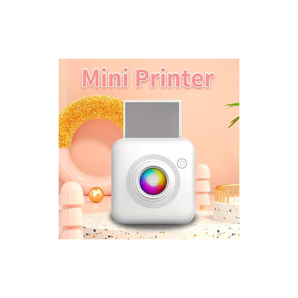 Mini Wireless Thermal Printer For Mobile Phones Android, Portable Thermal Printer For Photo Label Note Printing At Home Student Office 6901508328105