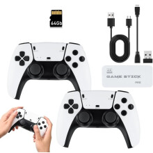 Console per videogiochi retrò con oltre 20.000 giochi classici, 64 GB di memoria, uscita 4K HD e controller wireless a 2,4 GHz per giocare sulla TV.