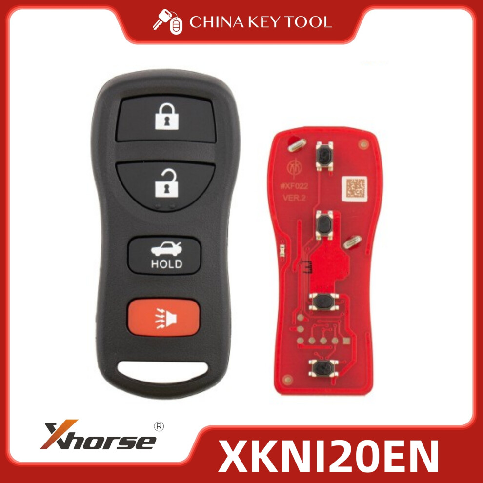 Xkni20en 2Nd Generation Wired Remote Key 4 Buttons Compatible With Nissan Type 6935161709360