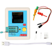 Transistor Tester with 160x128 Colour TFT Screen Lithium Battery, Electronic Component Tester for Diode, Capacitor, Resistor, Inductor, LED