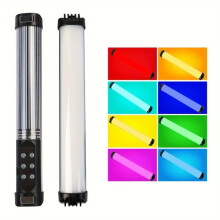 RGB-Lichtstab mit einstellbarer Farbtemperatur von 2700K bis 7500K, 900 lm, zur Zusatzbeleuchtung bei Foto- und Videoaufnahmen.