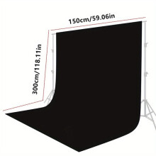 Seamless Photography Backdrop for Studio Portraits Product Shots - Wrinkle-Resistant Polyester Fabric, Foldable for Storage