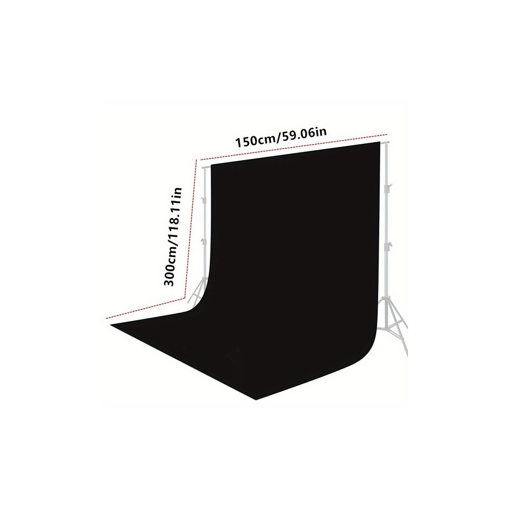 Seamless Photography Backdrop For Studio Portraits Product Shots - Wrinkle-Resistant Polyester Fabric, Foldable For Storage 6901508337503
