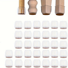 Chair Leg Protectors, 36 Silicone Pads for Anti-Scratch Floor Protection and Noise Reduction for Home and Office Use