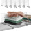 4 pezzi divisori trasparenti per scaffali, 23,7 x 30 x 3 cm, set 6