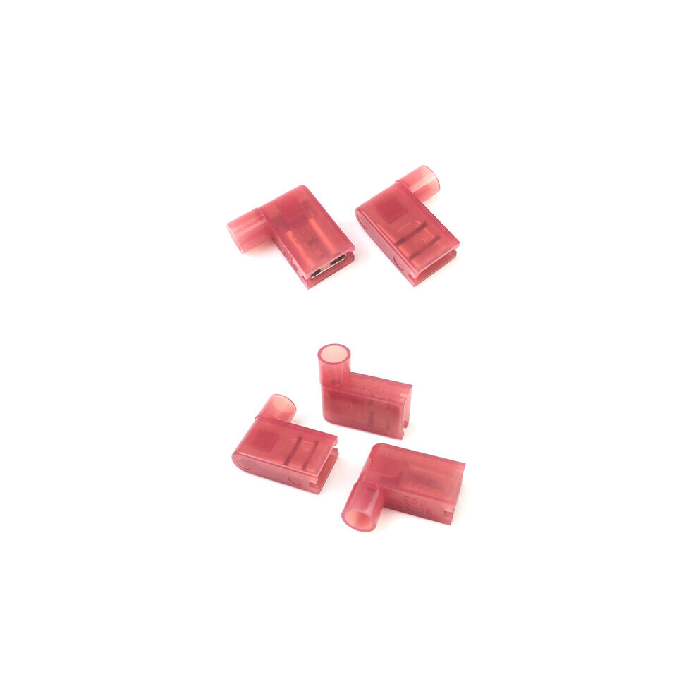 Female Flag Terminal 1.25Mm Pitch Insulated Quick Disconnect Connector 100Pcs For Automotive Wiring 6901508342750