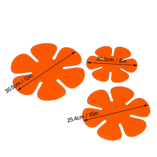 Felt Pot Pan Stacking Pads 12 Pcs - Kitchen Divider Separators Non-Slip Orange 1