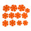 Felt Pot Pan Stacking Pads 12 Pcs - Kitchen Divider Separators Non-Slip Orange 3