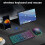 Wireless Keyboard and Mouse Set Compatible with Windows Android iOS Devices, Backlit, Ultra-Slim Design, Bluetooth for Work and Entertainment 4