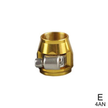 Hose Clamp AN Fitting Compatible with -4AN -6AN -8AN -10AN, Aluminium Stainless Steel Gear for Fuel Oil Coolant Water Pipe