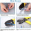 Cable Crimping Tool with 5 Replaceable Blades, Adjustable Clamping Force Ratchet Mechanism, Ergonomic Handle, Includes Screwdriver Case 5