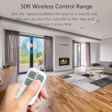 Allarme per porte e finestre, sistema di sicurezza wireless con sirena da 130 dB e telecomando, ideale per casa e ufficio.