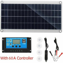 Kit de Painel Solar 300W 12V com Alta Eficiência de 23%, Energia Portátil para Acampamento e Uso Emergencial ao Ar Livre