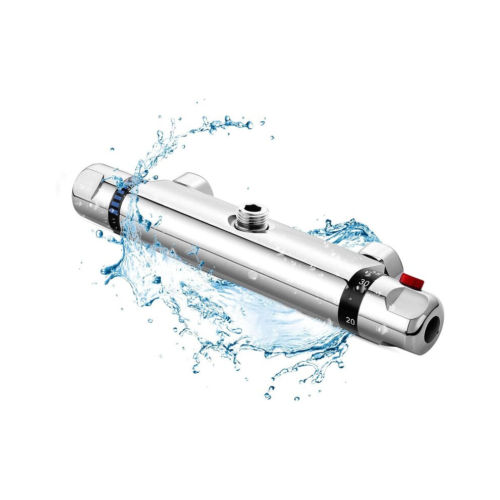 Thermostatic Shower Mixer, Brass Shower Valve, Temperature Control 20-50C With 38C Limit, Pvd Coated, Adjustable Mounting 6901508349179
