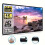 Foldable Wall-Mounted Projection Screen, Polyester Material with Adhesive Mounting for Home Cinema Use 1