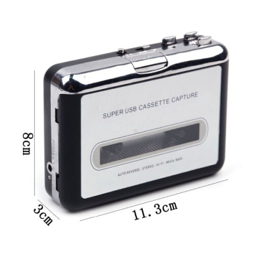 Πορτοπατικός μετατροπέας κασετών σε MP3 με τροφοδοσία USB για σπίτι και αυτοκίνητο 1