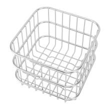 Cesta para frutas con escurridor 304SS, plateada, pequeña