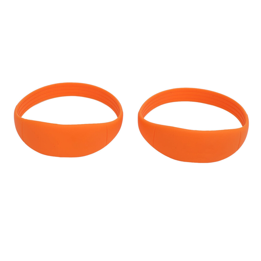2PCS Silicone Patella Knee Support Strap, Unisex, Orange, Size: Average