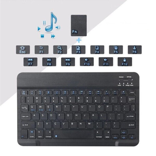 Wireless Bluetooth Keyboard and Mouse Set, Compatible with iPad, Mac, Windows Android, Ultra-Slim Mini Design for Office Home Use - White 1