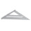 7in Aluminum Rafter Square, Multifunctional Carpenter Tool, Silver 1
