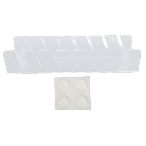 Vetrina in acrilico per cappelli da 7, trasparente, 29x7,6cm 2