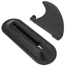 SF1001+SF1002 Surfbrett mit abnehmbaren Finnenverschluss, 130x155x16mm, Grau