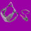 Breathable Reflective Dog Harness with 1.5m Leash, Purple, Small/Medium 2