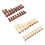 Imitation Wood Plastic Chess Set with PU Board, Lightweight, Beginners 7