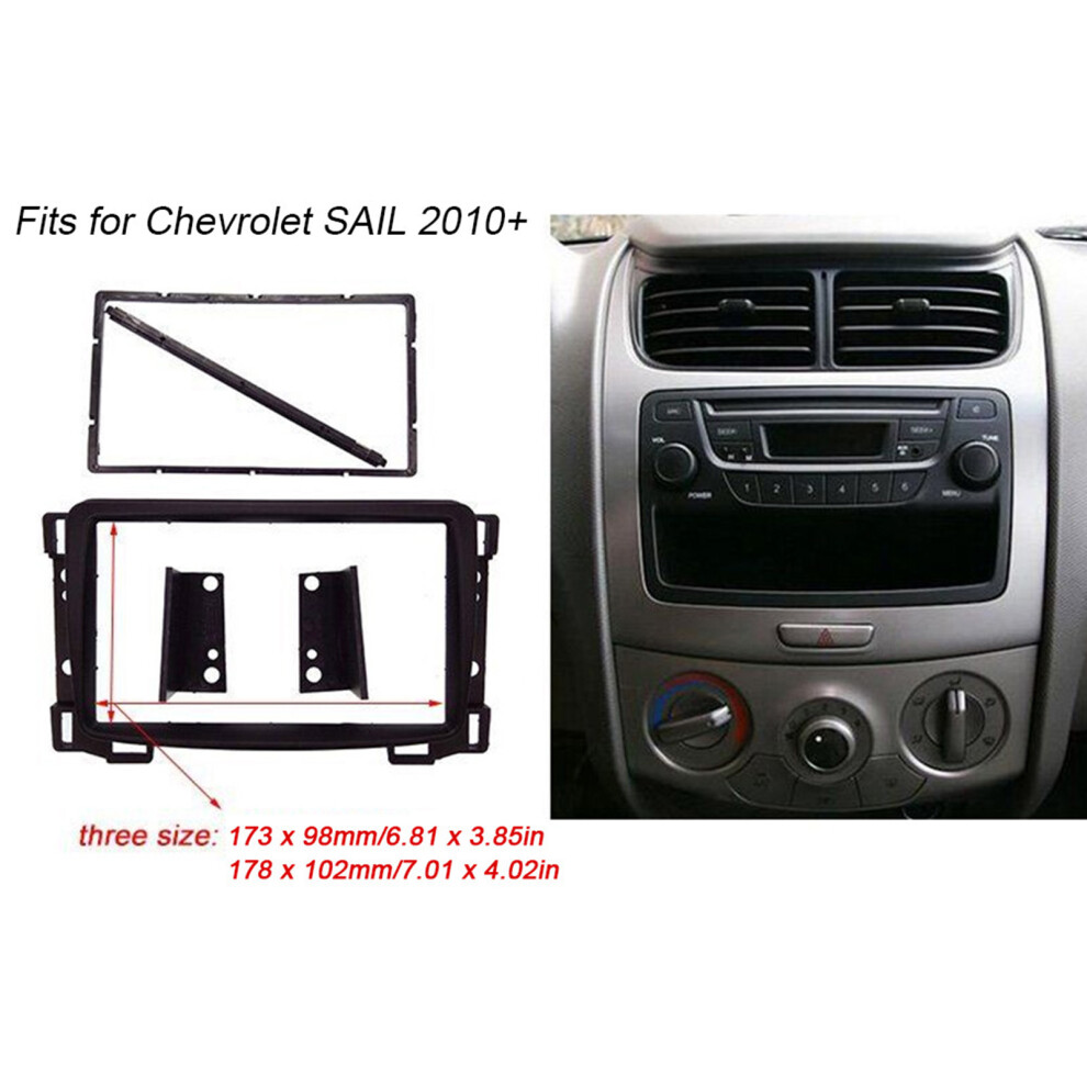 7In 2Din Car Stereo Frame For Chevrolet Sail 2010+ Dash Fascia 7901362291330