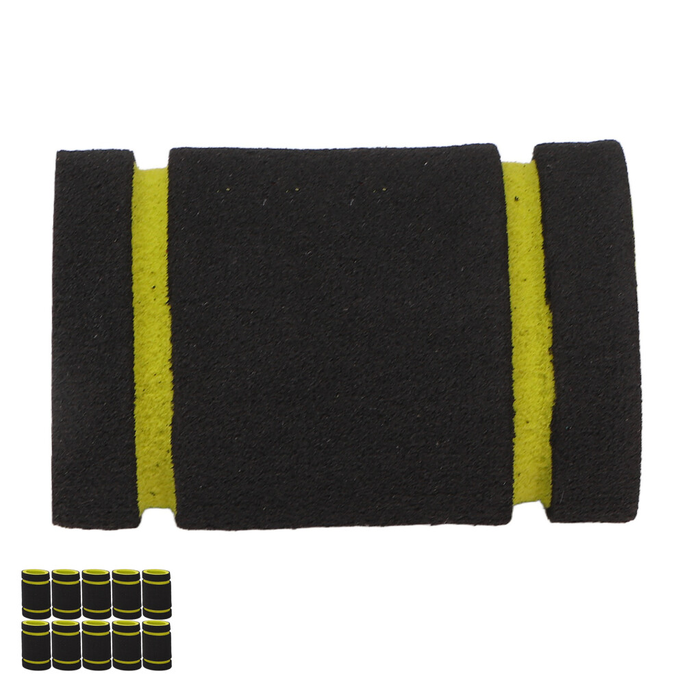 10pcs Yellow Foam Tattoo Grip Covers, 22mm Inner Diameter