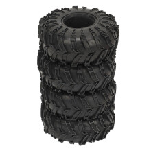 4pcs RC Car Tires 2.2in Rubber Black 1/10 Crawler