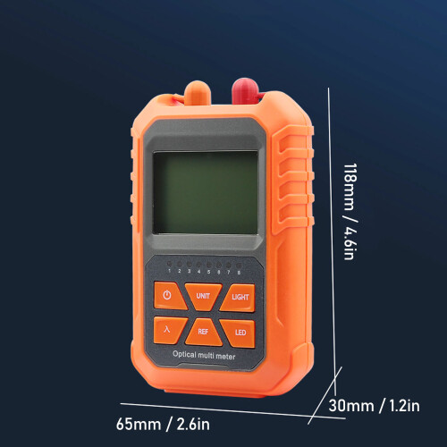 5KM VFL Power Meter Handheld -70-6dBm, Black 1