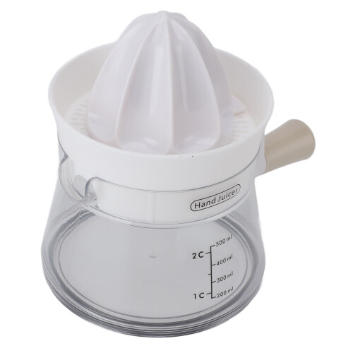 Spremiagrumi manuale portatile bianco 11.82oz 2