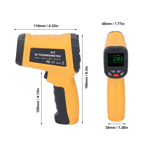 Infrared Thermometer -50~1400 Handheld Digital with Backlight 1