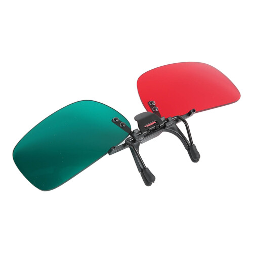 Red Green Clip-On Glasses for Amblyopia Stereoscopic Training 2