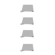 4 pezzi divisori trasparenti per scaffali, 23,7 x 30 x 3 cm, set