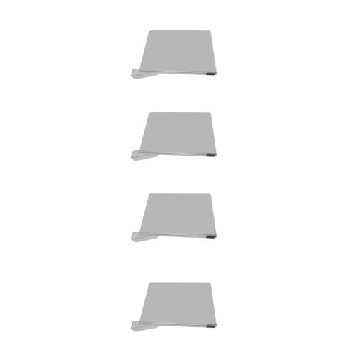 4 pezzi divisori trasparenti per scaffali, 23,7 x 30 x 3 cm, set