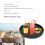 Solid Wood Serving Tray 11.8in Square Elegant Black Multifuntional 4