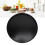 Solid Wood Serving Tray 11.8in Square Elegant Black Multifuntional 15