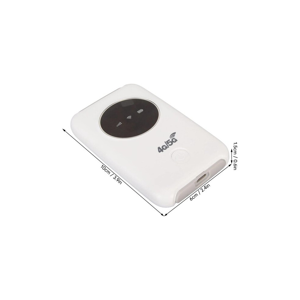 4G Lte Usb Wifi Modem, Portable 300Mbps Wireless Hotspot With Type-C Interface 3200Mah Battery, White 6901508386709