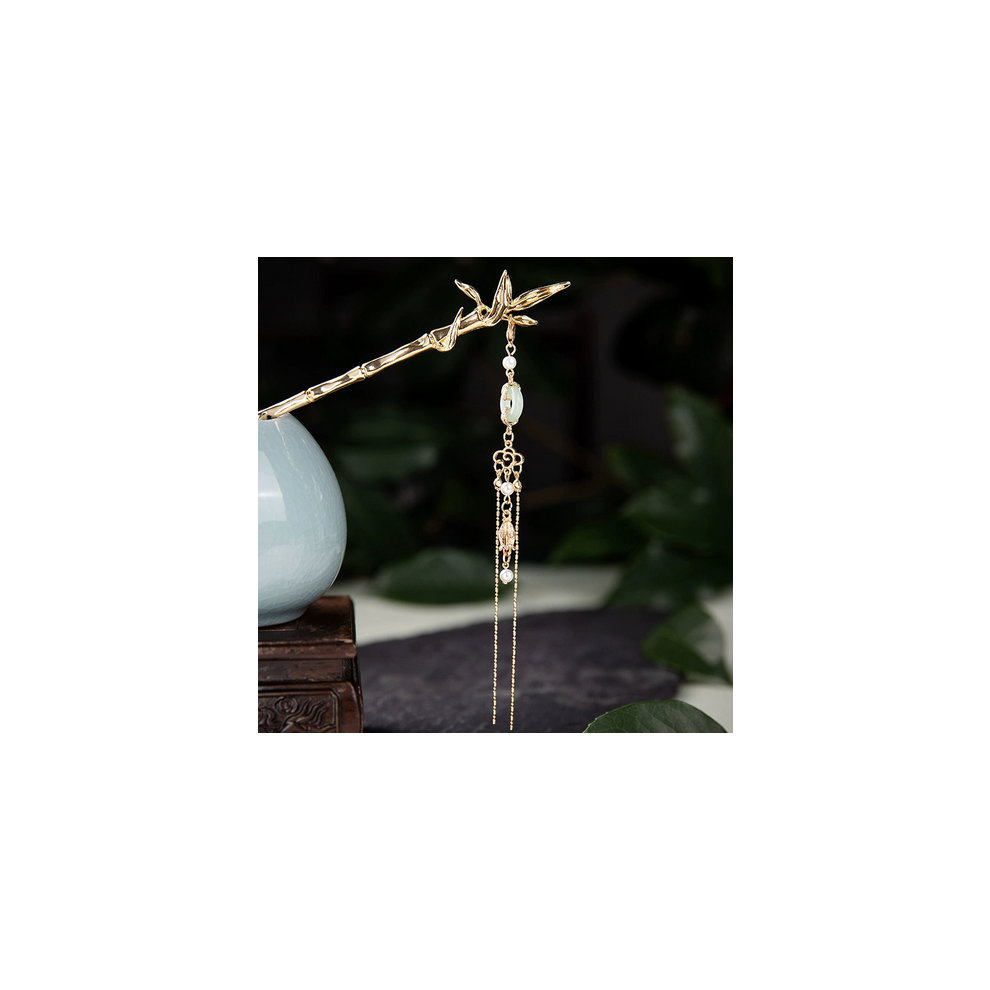 Dachuang Beauty (J222) Pearl Tassel Hair Stick - Retro Hairpin