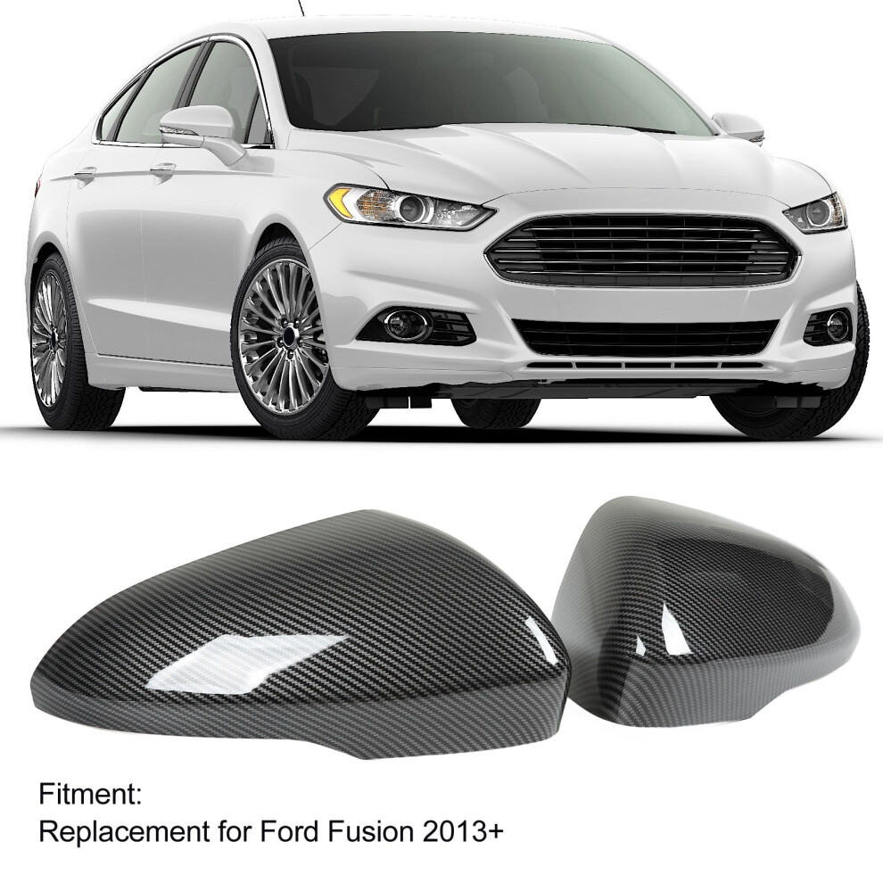 Set Of 2 Carbon Look Mirror Covers For Fusion 2013 7340572002211