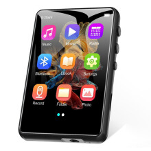 MP3 Player with 5-Hour Battery and 2.5-Inch Touch Screen, Black, Supports MP3/WAV, for Travel, Sports, Elderly Kids