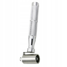 Wallpaper Seam Roller, Stainless Steel Bimetal, 40mm Roller Length for Home Decoration Wall and Floor Tool, Aluminium Handle
