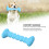 Cute Blue Bone Rubber Chew Toy for Small & Medium Dogs 7