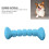 Cute Blue Bone Rubber Chew Toy for Small & Medium Dogs 4
